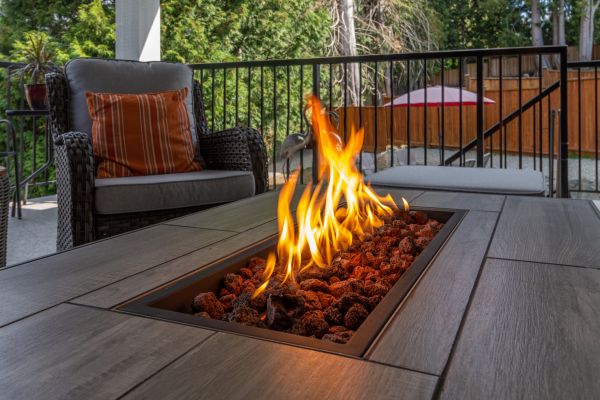 Gas Fire Pit Installation in Providence